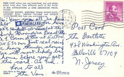 Floridaland - Postcard Back